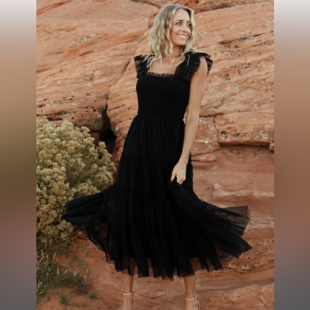 Baltic Born Emma Smocked Tulle Dress NWOT